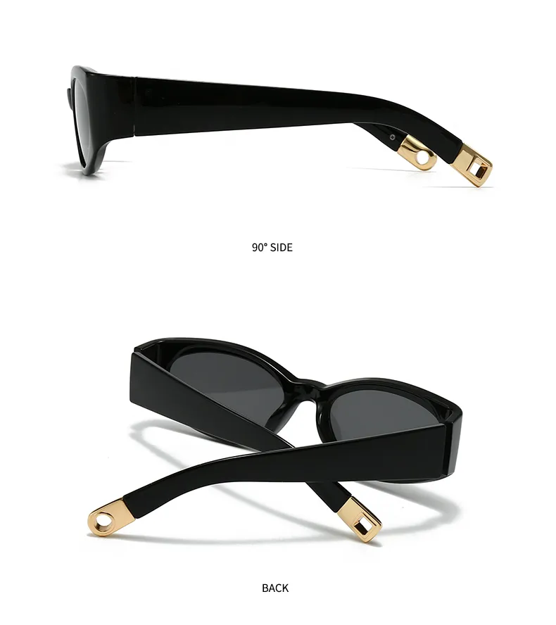 Casual Simple Style Color Block Pc Gradient Tinted Lenses Cat Eye Full Frame Glasses display picture 2