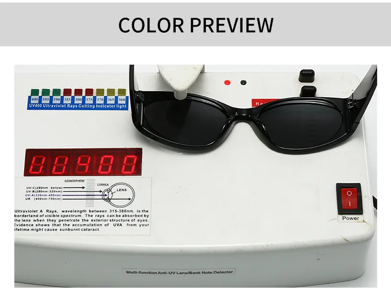Casual Simple Style Color Block Pc Gradient Tinted Lenses Cat Eye Full Frame Glasses display picture 6