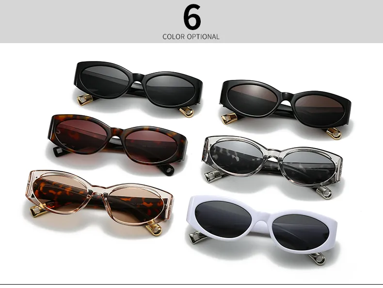 Casual Simple Style Color Block Pc Gradient Tinted Lenses Cat Eye Full Frame Glasses display picture 5