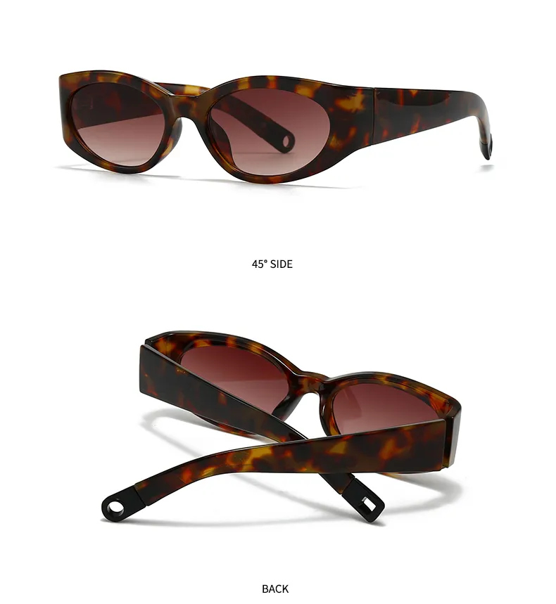 Casual Simple Style Color Block Pc Gradient Tinted Lenses Cat Eye Full Frame Glasses display picture 8