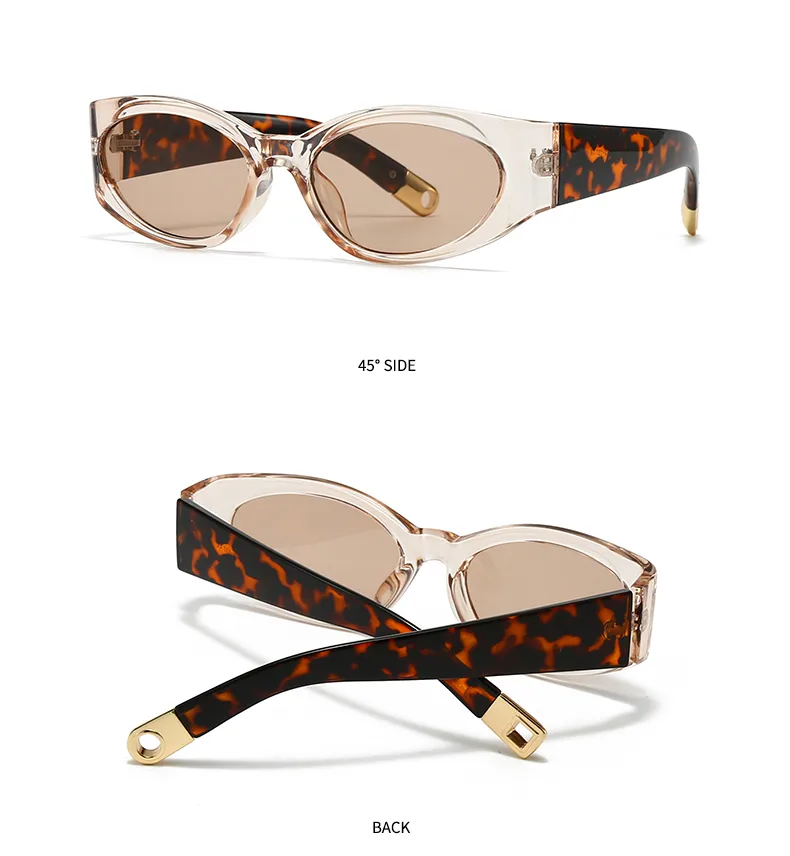Casual Simple Style Color Block Pc Gradient Tinted Lenses Cat Eye Full Frame Glasses display picture 9