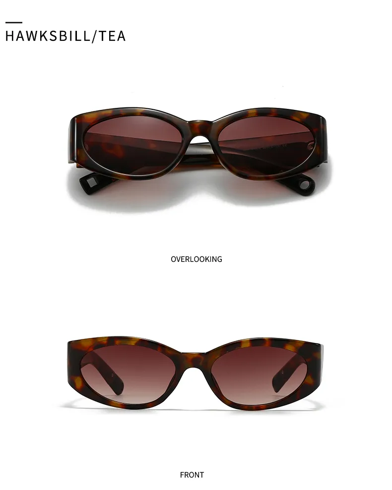 Casual Simple Style Color Block Pc Gradient Tinted Lenses Cat Eye Full Frame Glasses display picture 7