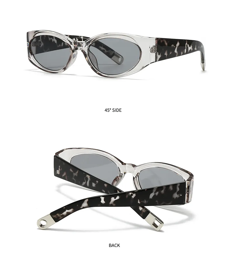 Casual Simple Style Color Block Pc Gradient Tinted Lenses Cat Eye Full Frame Glasses display picture 18