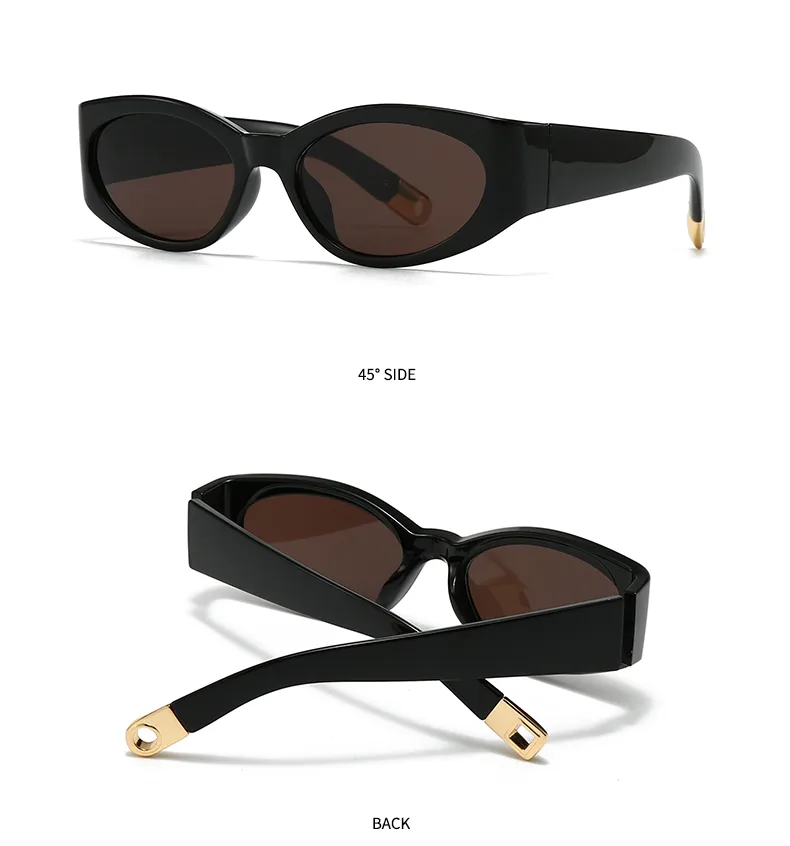 Casual Simple Style Color Block Pc Gradient Tinted Lenses Cat Eye Full Frame Glasses display picture 15