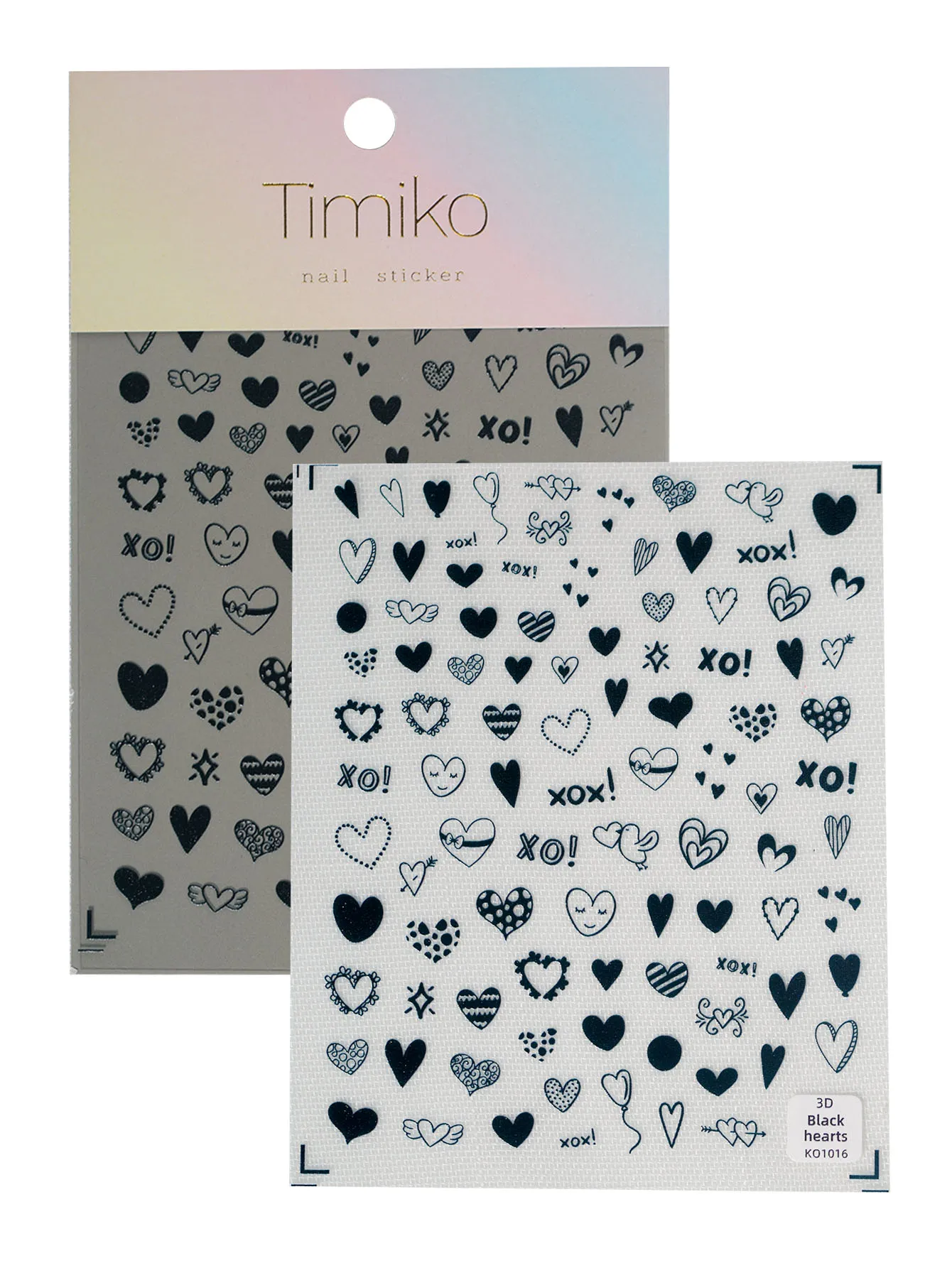 IG Style Cartoon Style Cute Heart Shape Bird Nail Stickers Nail Decoration Accessories display picture 7