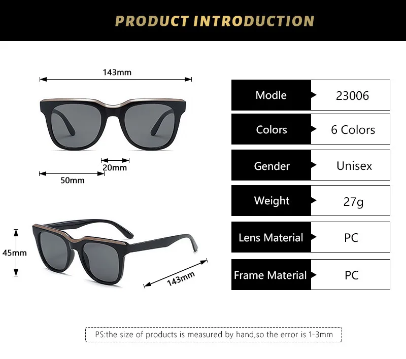 Elegant Basic Simple Style Solid Color Pc Square Full Frame Glasses display picture 1