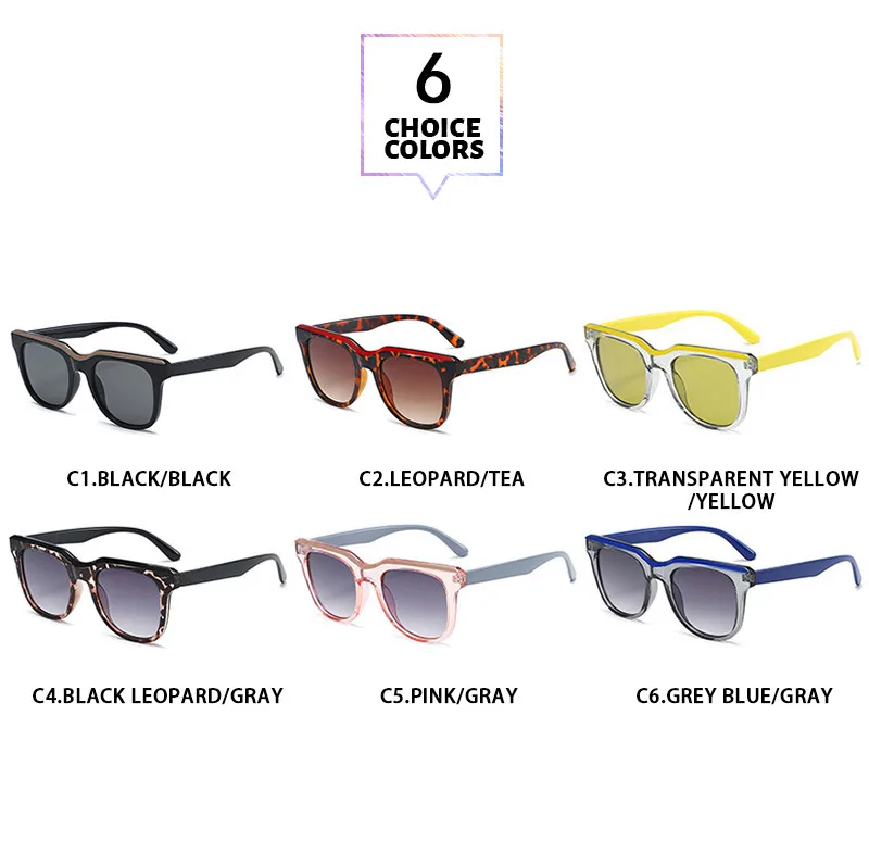 Elegant Basic Simple Style Solid Color Pc Square Full Frame Glasses display picture 2