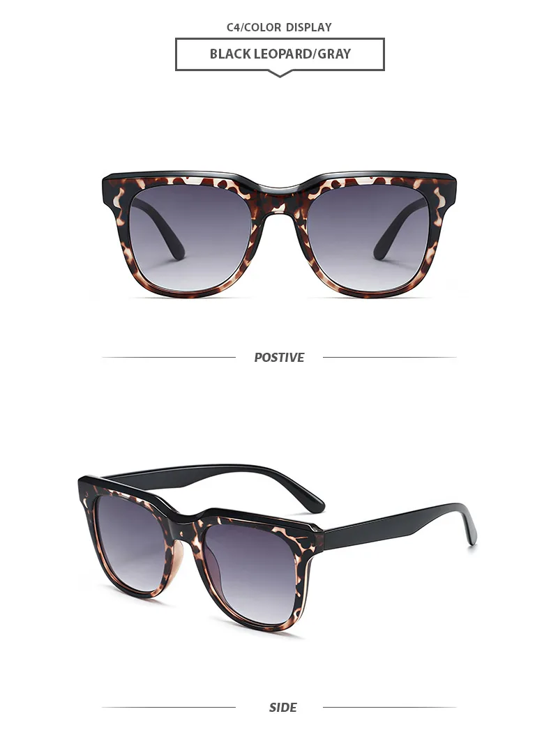 Elegant Basic Simple Style Solid Color Pc Square Full Frame Glasses display picture 8
