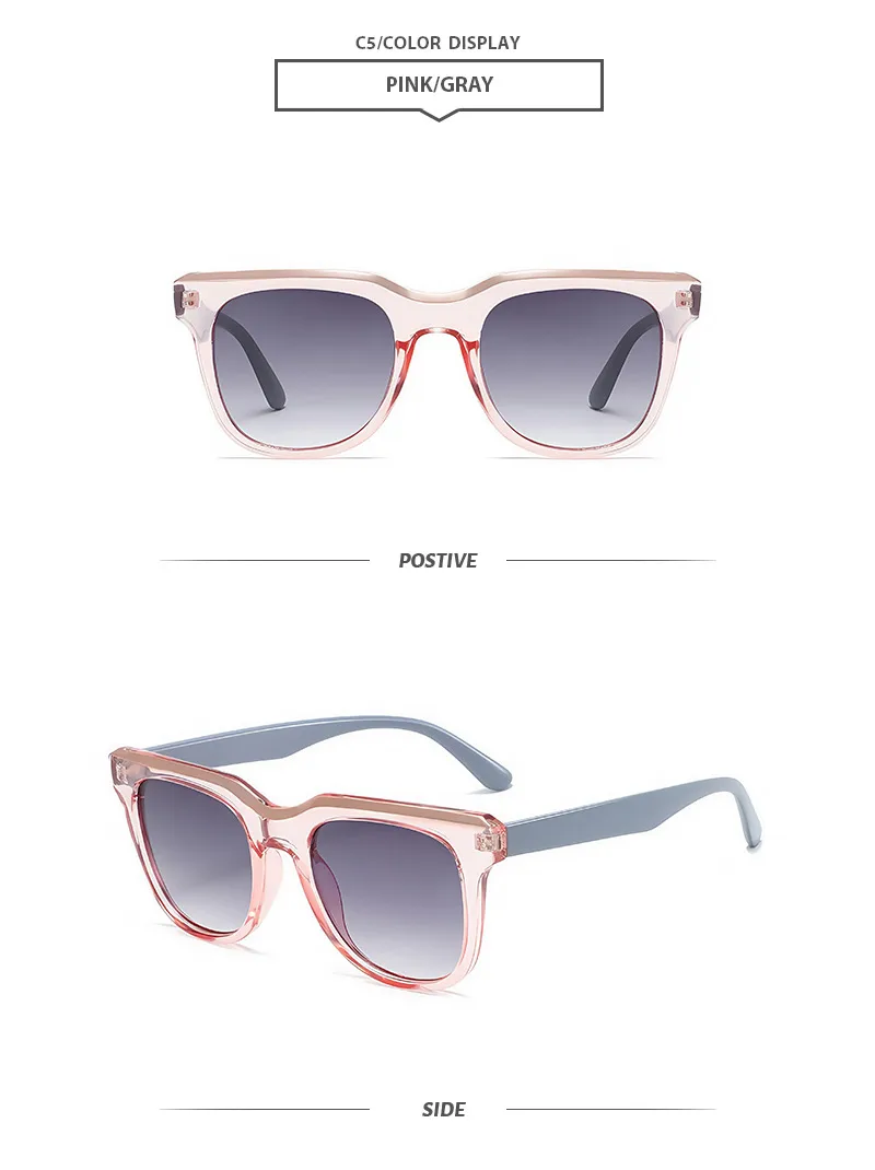Elegant Basic Simple Style Solid Color Pc Square Full Frame Glasses display picture 9