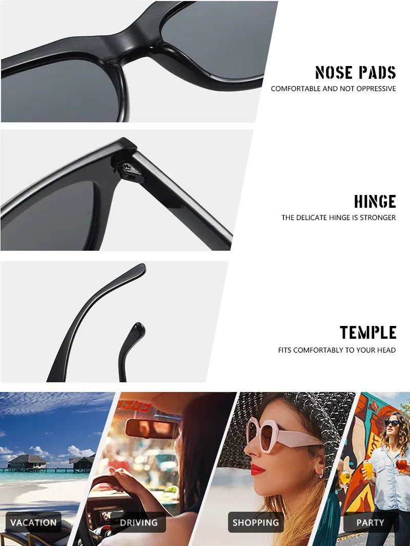 Elegant Basic Simple Style Solid Color Pc Square Full Frame Glasses display picture 11