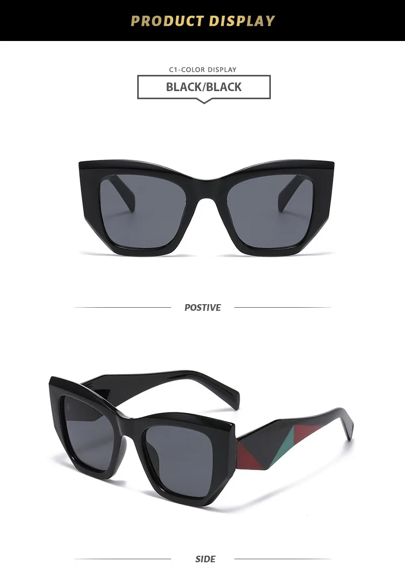 Lady Simple Style Solid Color Ac Square Full Frame Glasses display picture 6