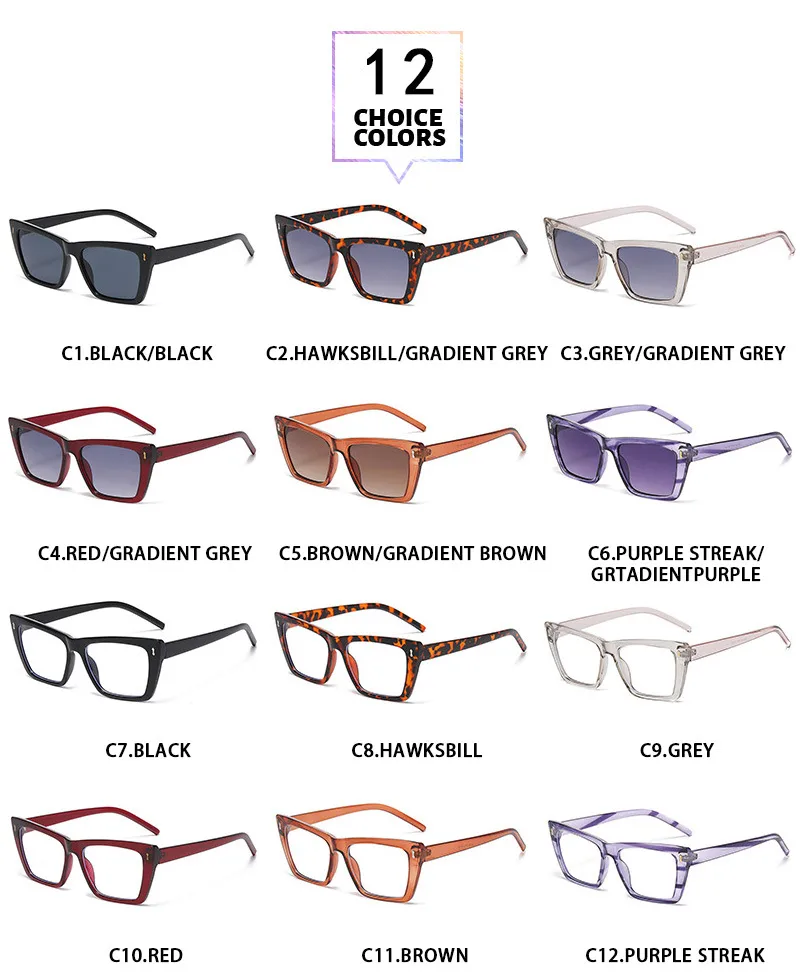 Basic Simple Style Solid Color Ac Cat Eye Full Frame Glasses display picture 3