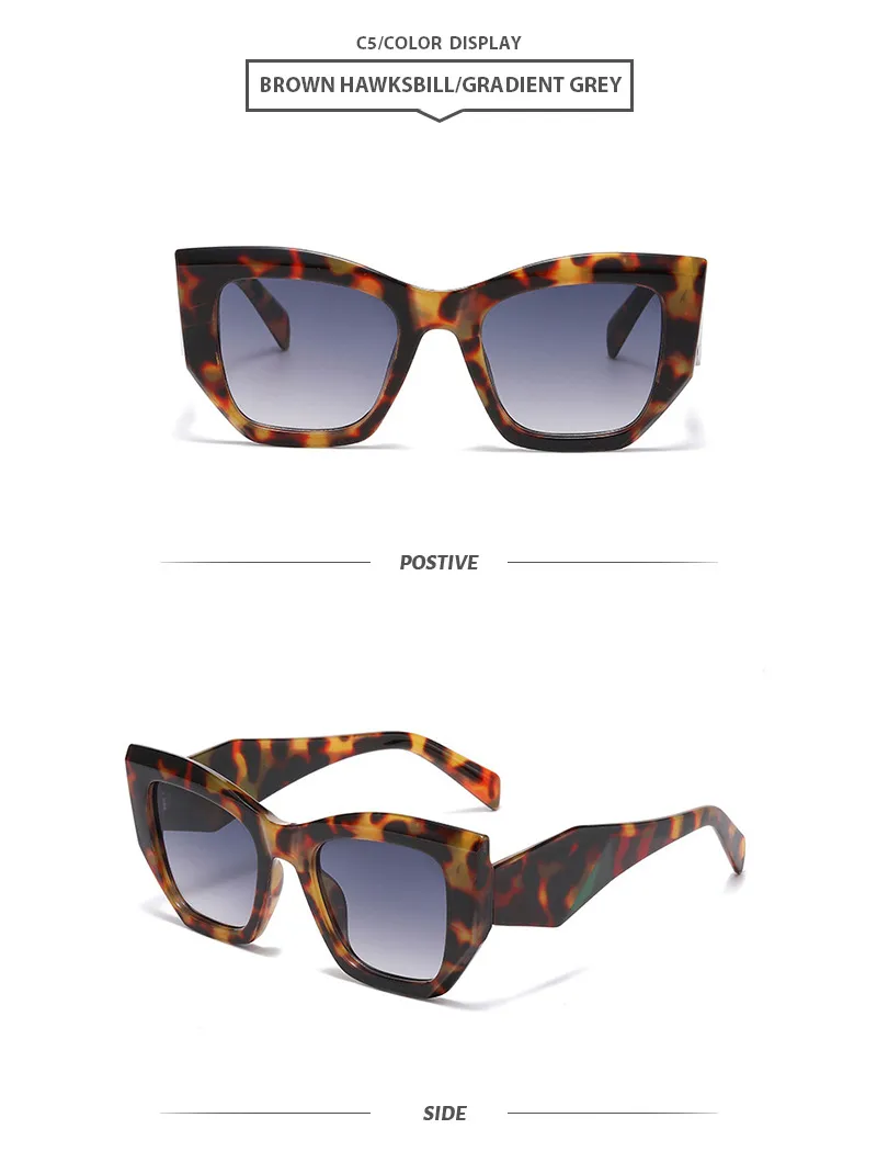 Lady Simple Style Solid Color Ac Square Full Frame Glasses display picture 10