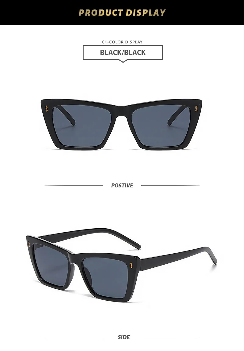 Basic Simple Style Solid Color Ac Cat Eye Full Frame Glasses display picture 6