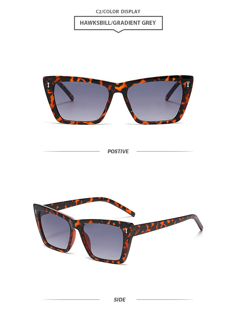 Basic Simple Style Solid Color Ac Cat Eye Full Frame Glasses display picture 7