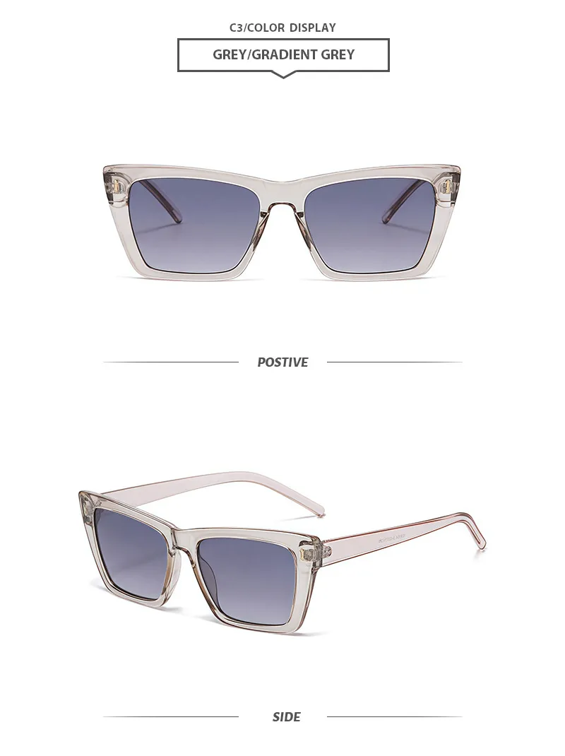 Basic Simple Style Solid Color Ac Cat Eye Full Frame Glasses display picture 8