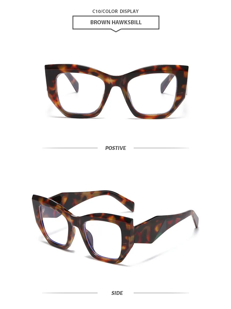 Lady Simple Style Solid Color Ac Square Full Frame Glasses display picture 15