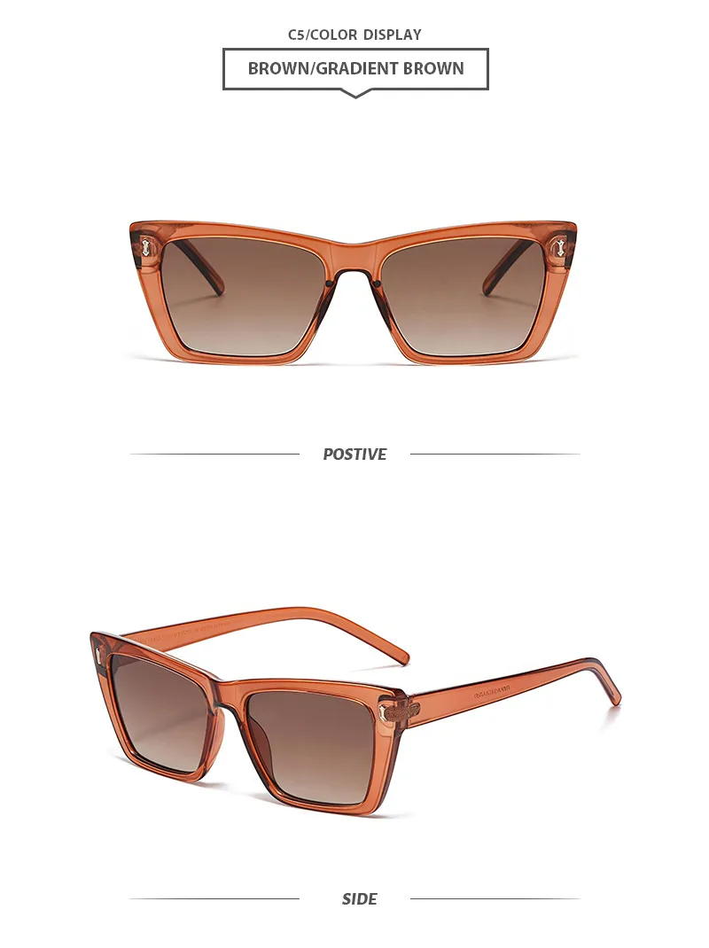 Basic Simple Style Solid Color Ac Cat Eye Full Frame Glasses display picture 10