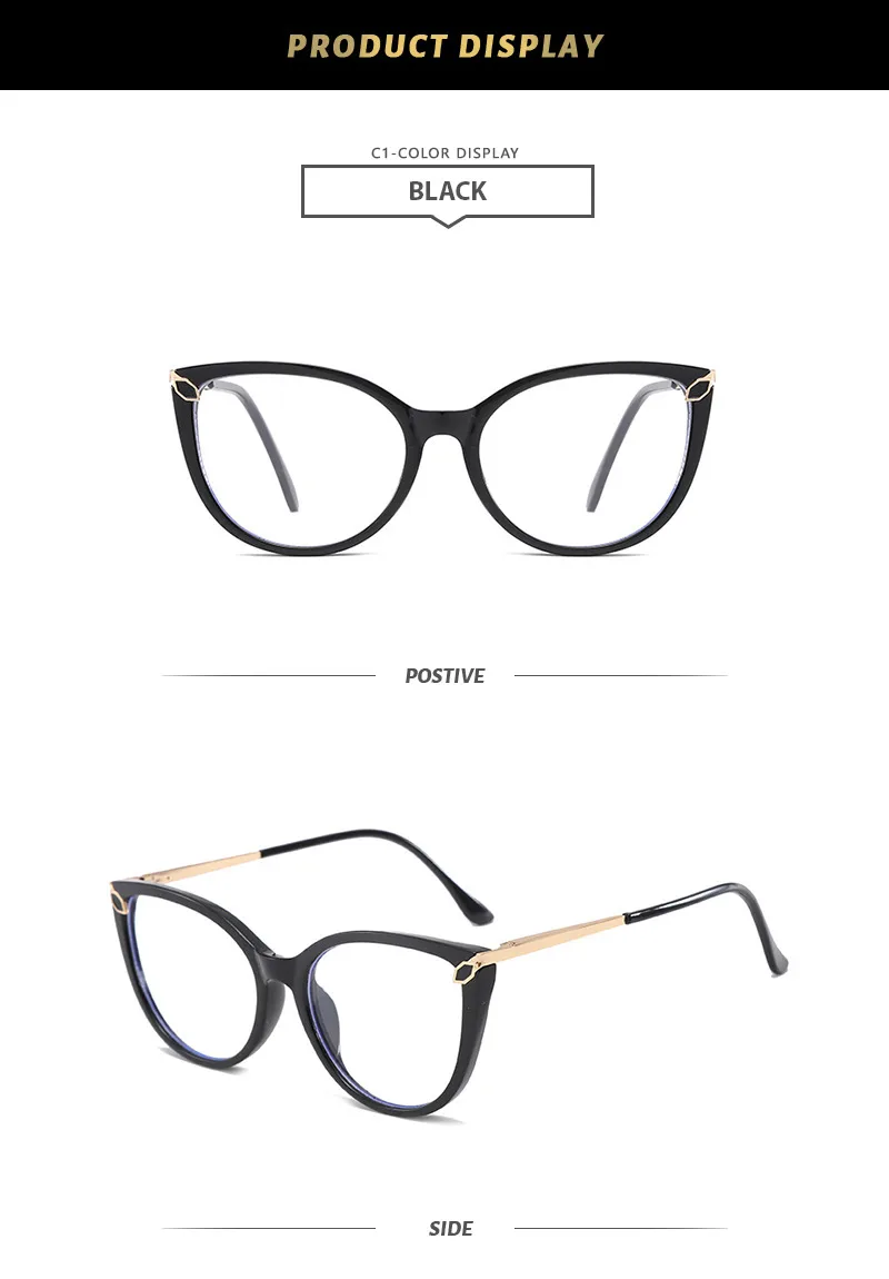 Basic Lady Simple Style Solid Color Pc Butterfly Frame Full Frame Glasses display picture 5