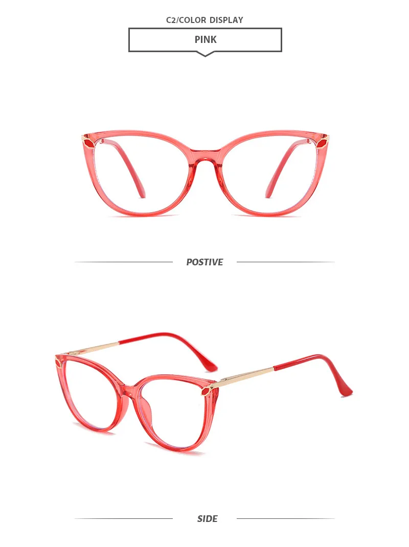 Basic Lady Simple Style Solid Color Pc Butterfly Frame Full Frame Glasses display picture 6