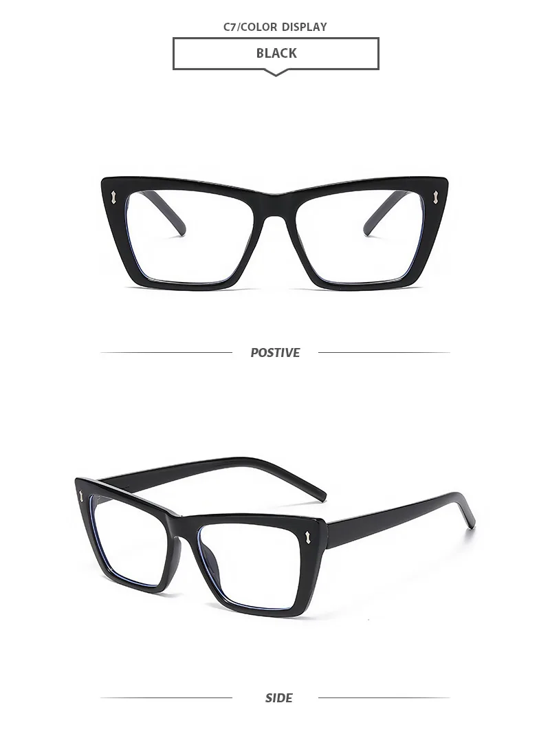 Basic Simple Style Solid Color Ac Cat Eye Full Frame Glasses display picture 12