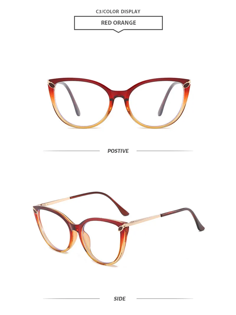 Basic Lady Simple Style Solid Color Pc Butterfly Frame Full Frame Glasses display picture 7