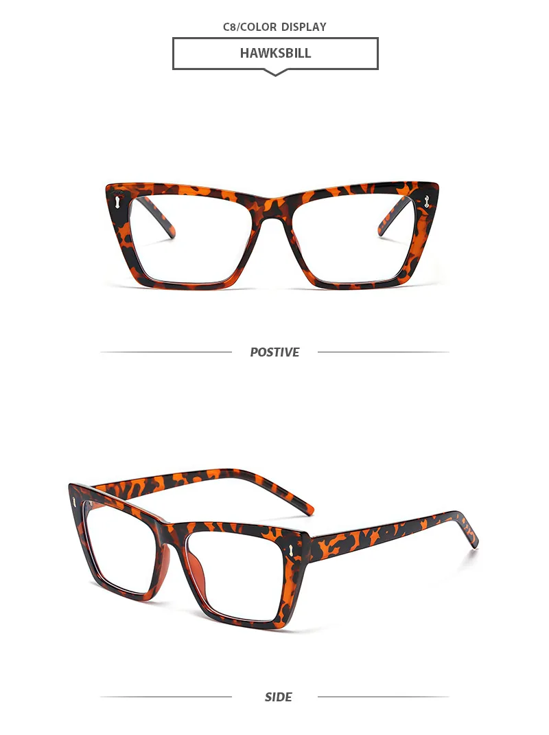 Basic Simple Style Solid Color Ac Cat Eye Full Frame Glasses display picture 13