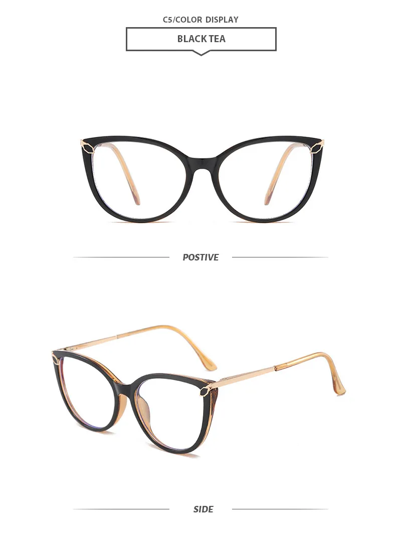 Basic Lady Simple Style Solid Color Pc Butterfly Frame Full Frame Glasses display picture 9