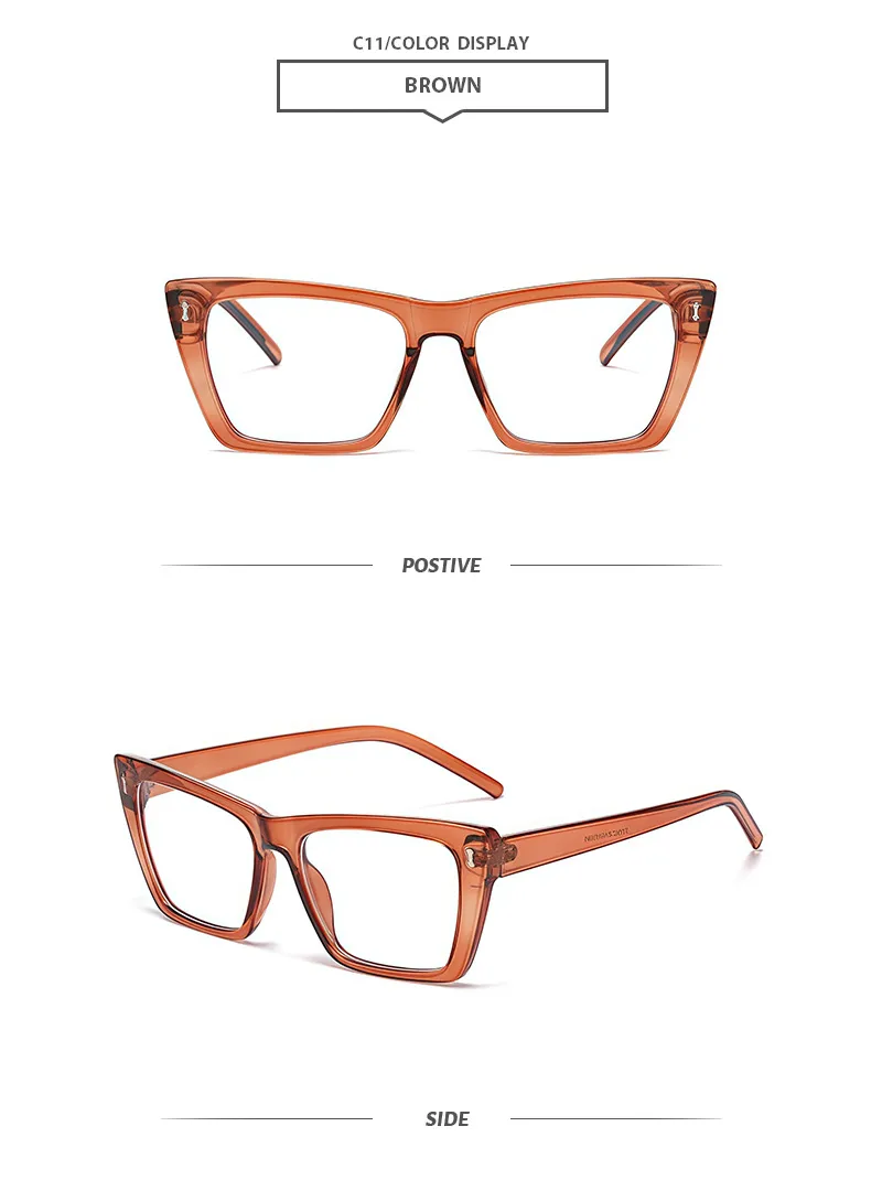 Basic Simple Style Solid Color Ac Cat Eye Full Frame Glasses display picture 16