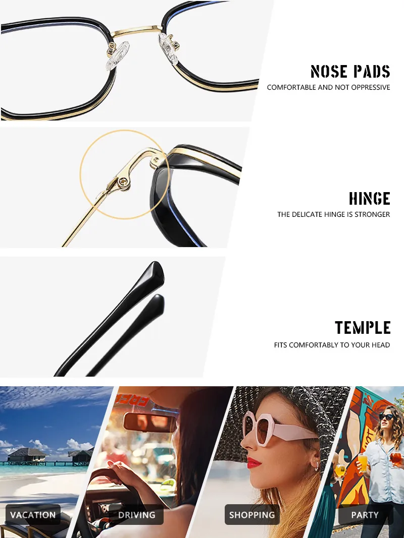 Basic Simple Style Solid Color Pc Square Full Frame Glasses display picture 12