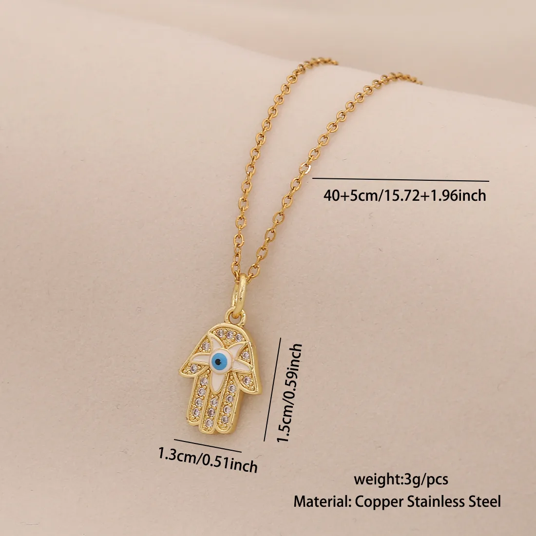 Casual Modern Style Cool Style Devil's Eye 304 Stainless Steel Copper 18K Gold Plated Valentine'S Day New Year Birthday Women's Pendant Necklace display picture 8