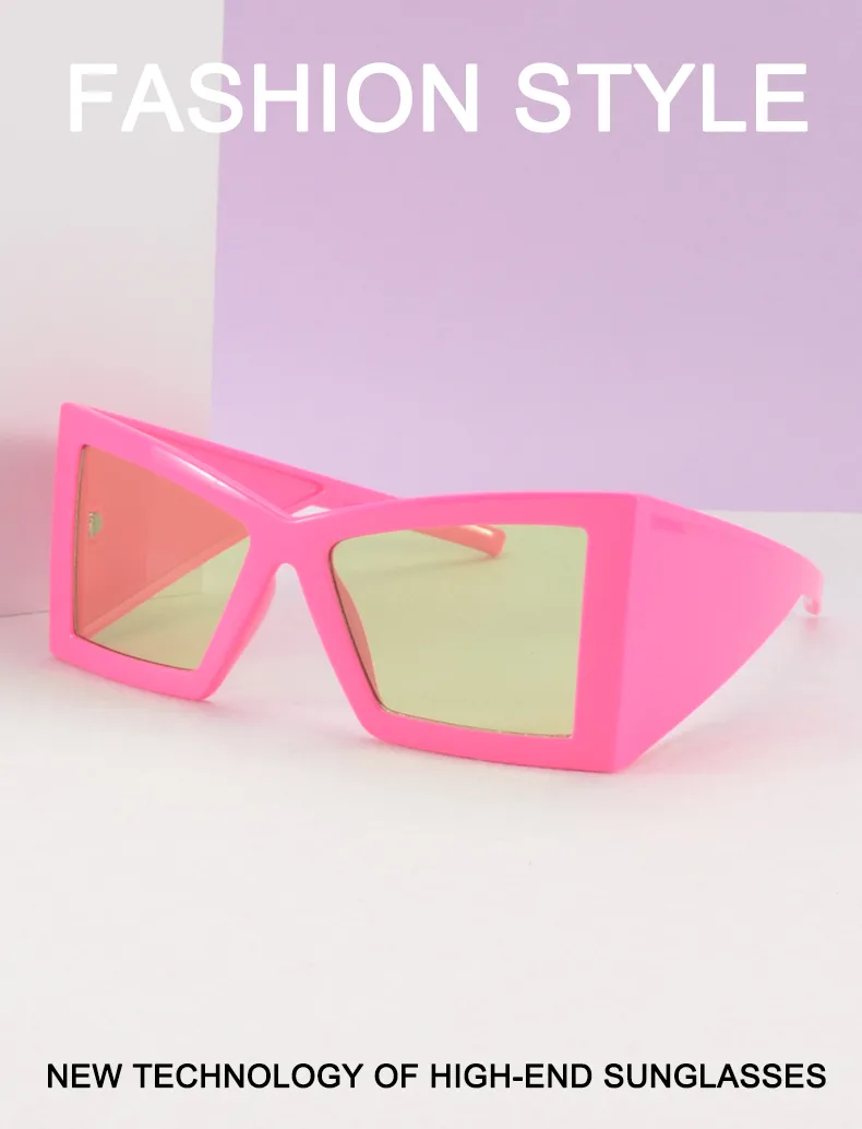 Exaggerated Sunglasses Pc Square Full Frame Glasses display picture 3