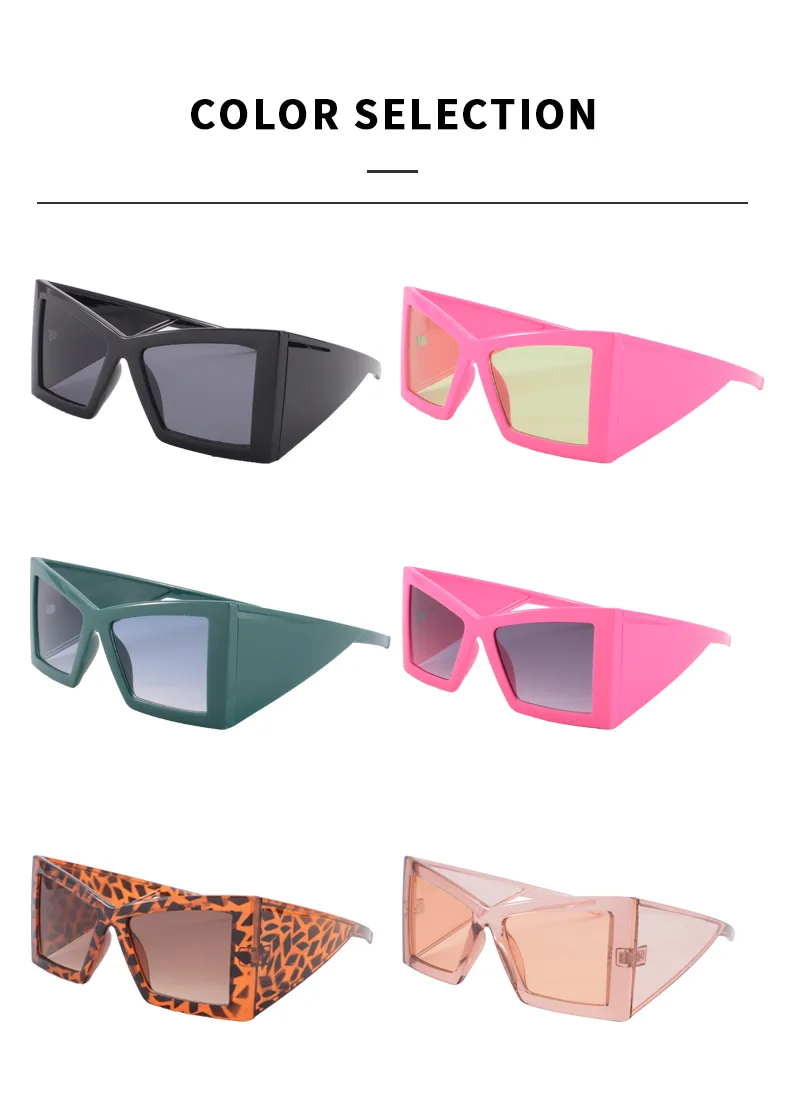 Exaggerated Sunglasses Pc Square Full Frame Glasses display picture 9