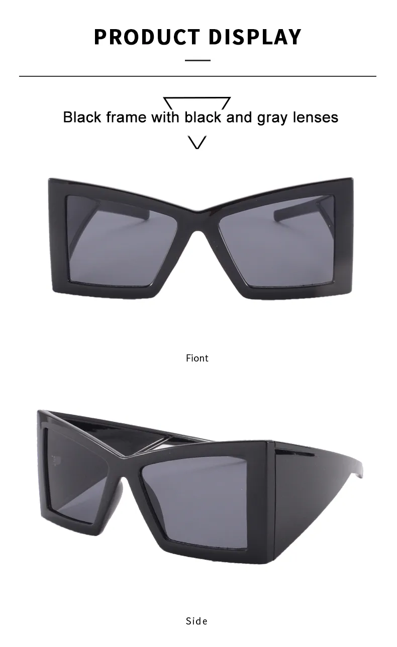 Exaggerated Sunglasses Pc Square Full Frame Glasses display picture 10