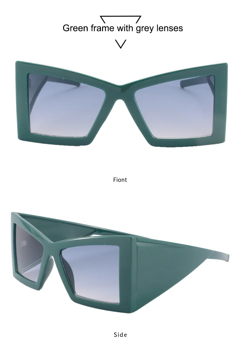 Exaggerated Sunglasses Pc Square Full Frame Glasses display picture 13