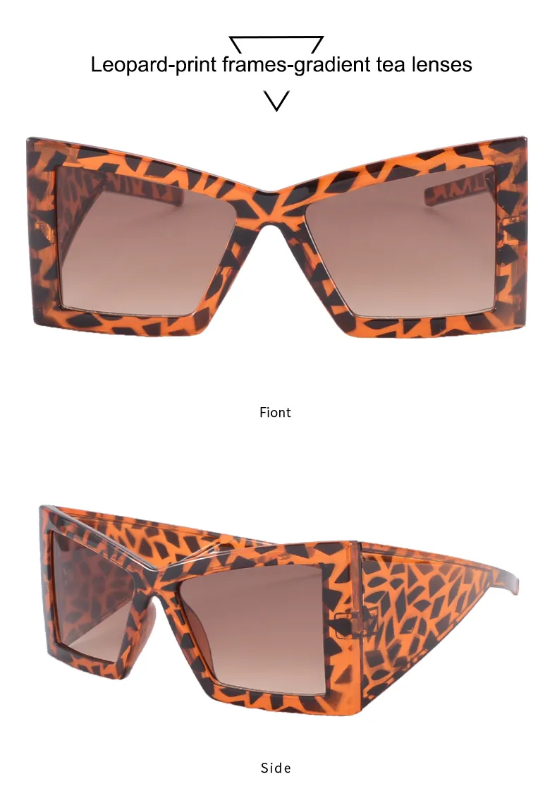 Exaggerated Sunglasses Pc Square Full Frame Glasses display picture 15
