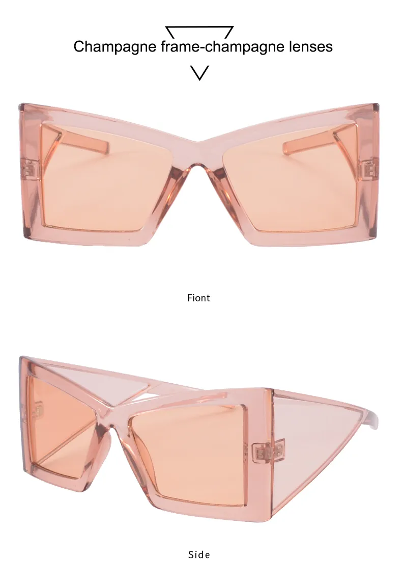 Exaggerated Sunglasses Pc Square Full Frame Glasses display picture 16