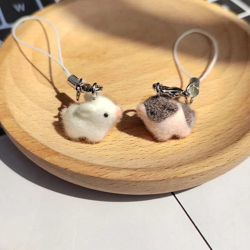 1 Piece Cute Pig Synthetic Resin Alloy Unisex Slip-on Bag Pendant Mobile Phone Chain Keychain display picture 1