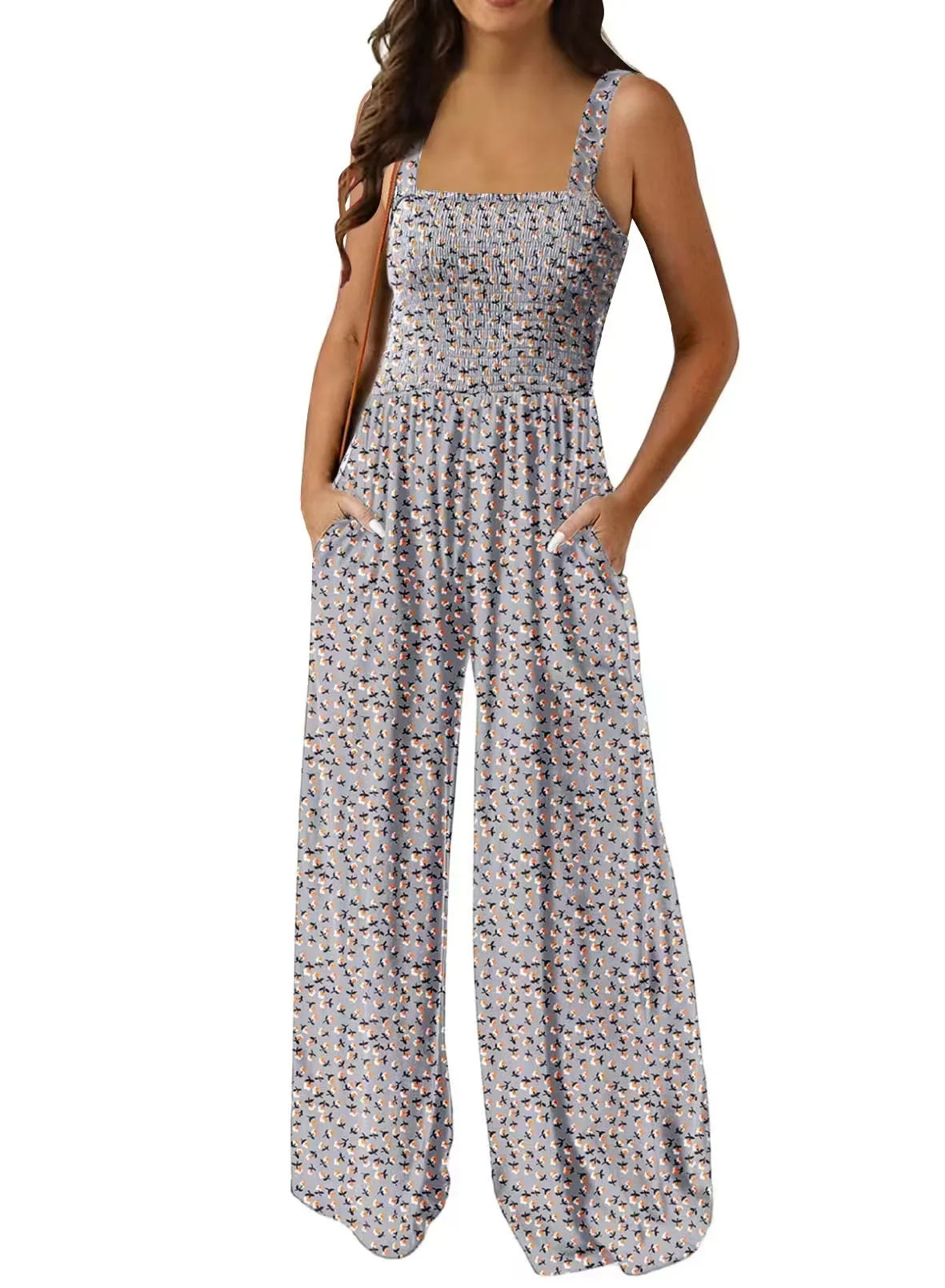 Women's Daily Casual Geometric Full Length Jumpsuits display picture 1