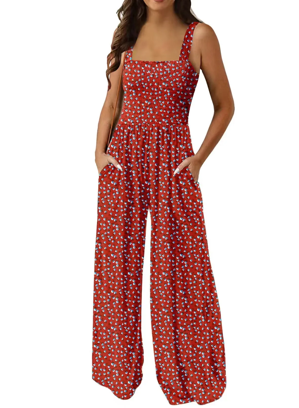 Women's Daily Casual Geometric Full Length Jumpsuits display picture 3