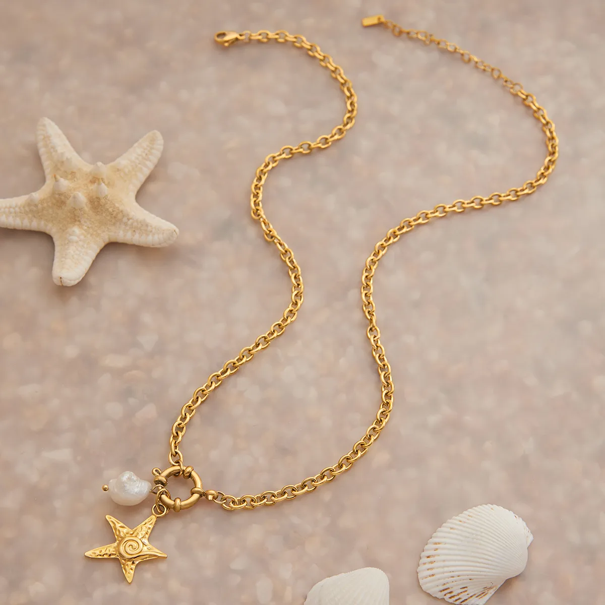 Vacation Beach Modern Style Geometric 316 Stainless Steel  Women's Pendant Necklace Necklace display picture 14