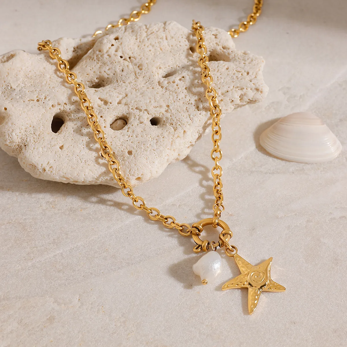 Vacation Beach Modern Style Geometric 316 Stainless Steel  Women's Pendant Necklace Necklace display picture 15