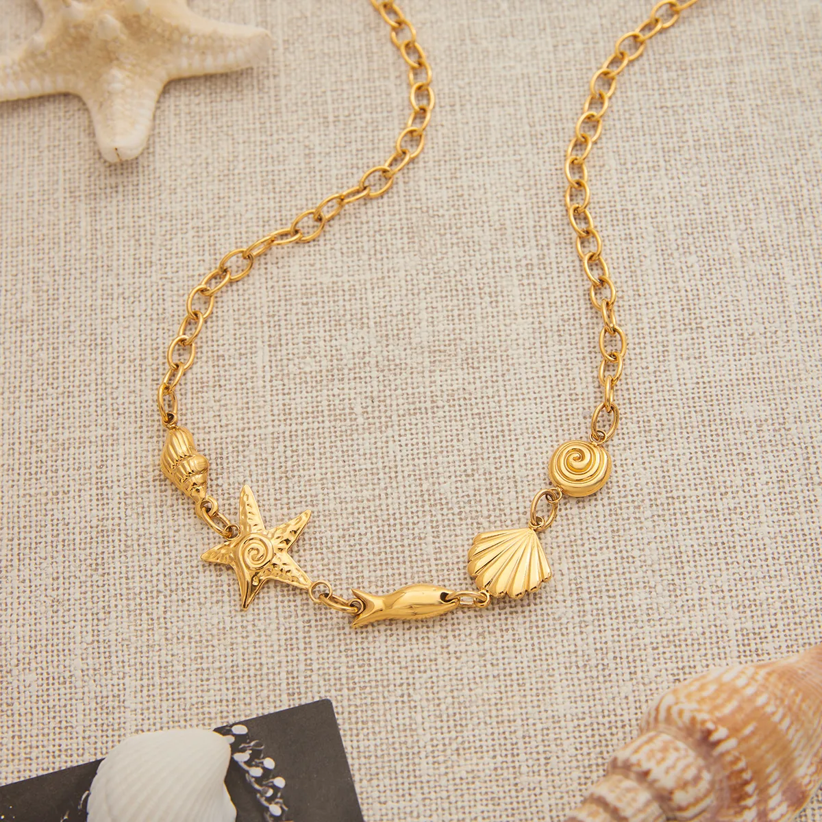 Vacation Beach Modern Style Geometric 316 Stainless Steel  Women's Pendant Necklace Necklace display picture 22