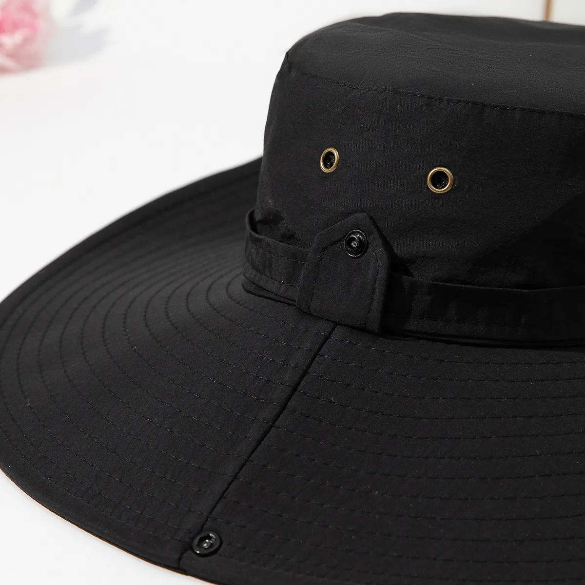 Unisex Vacation Commute Solid Color Big Eaves Bucket Hat display picture 2
