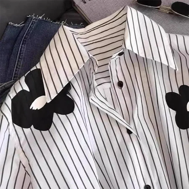 Women's Blouse Long Sleeve Blouses Casual Simple Style Classic Style Flower display picture 6