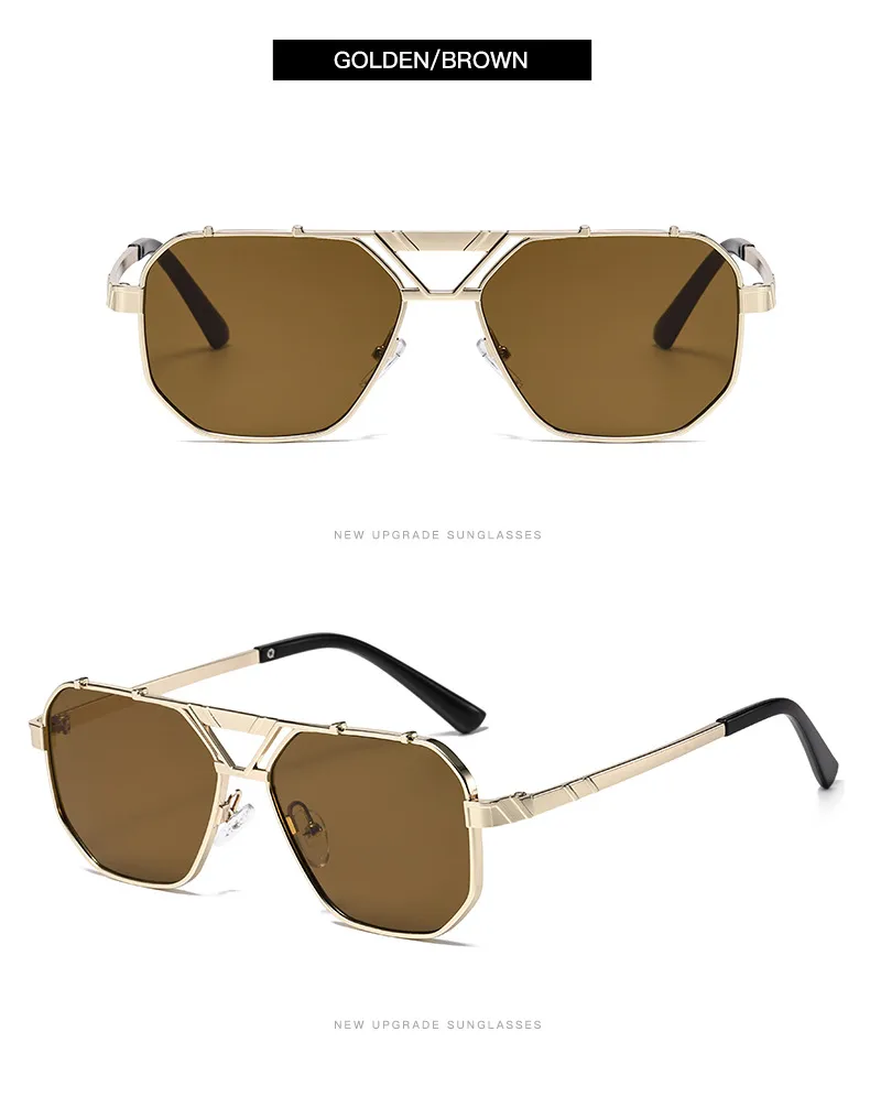 Personality Punk Street Geometric Ac Oval Frame Full Frame Glasses display picture 6