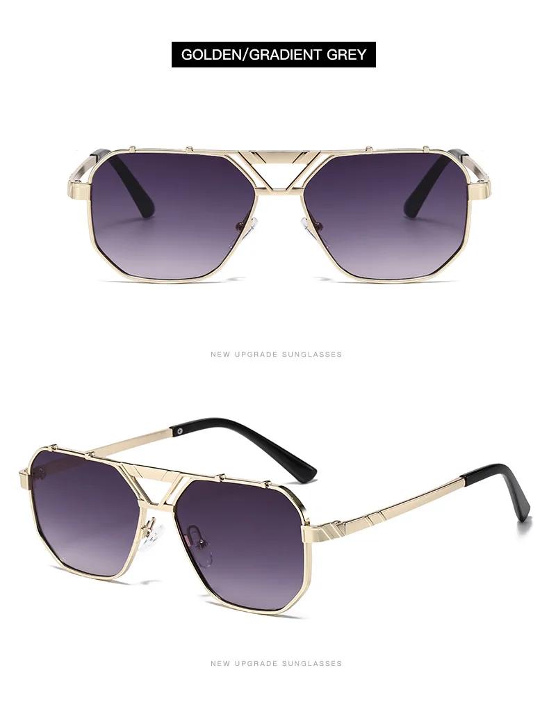 Personality Punk Street Geometric Ac Oval Frame Full Frame Glasses display picture 9
