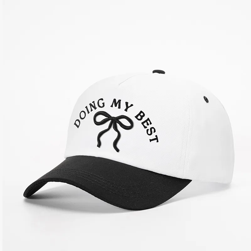Unisex Casual Simple Style Streetwear Vocabulary Words/Name Bow Knot Embroidery Curved Eaves Baseball Cap display picture 7