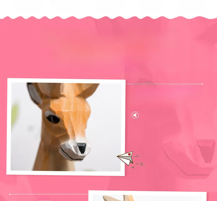 Giraffe Elephant Cute Cartoon Animal Pen Hand Carved Creative Wood Pen Wood Carving Pen DIY Gel Pen display picture 2