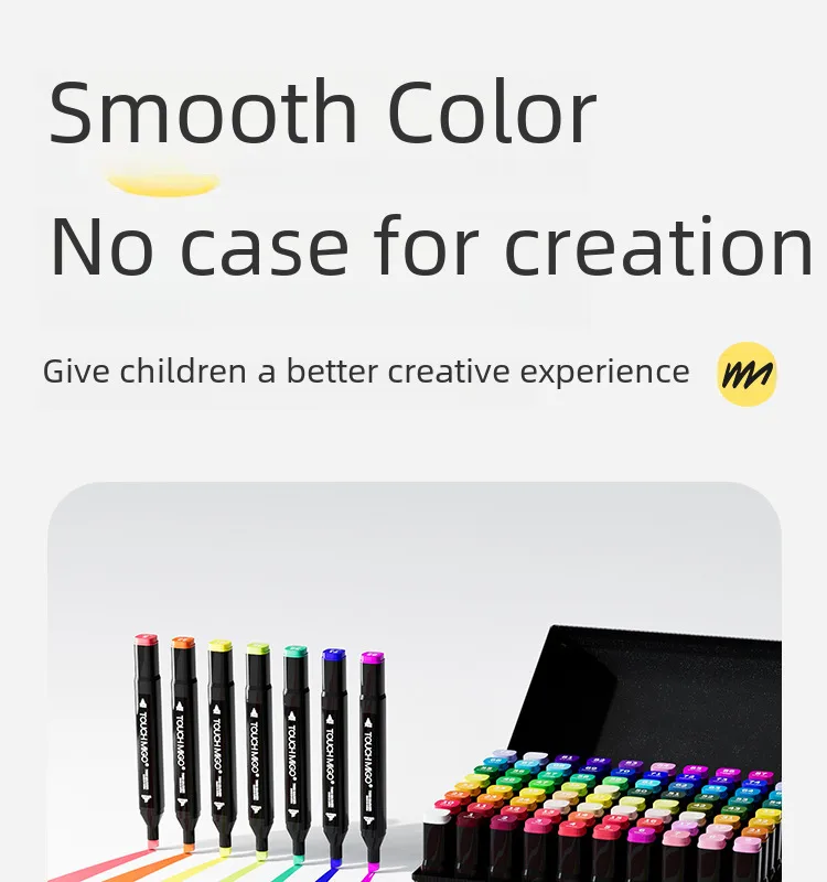 Factory Direct Supply Marker Pen Set Double Head Oily Watercolor Pen Children's Painting Pen 48 Color 168 Color Pen Wholesale display picture 3